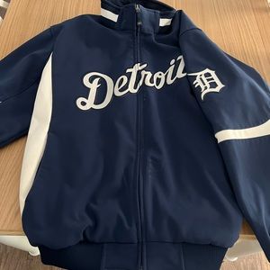 Detroit Tigers - Mens Majestic Dugout Coat - XL. Navy blue